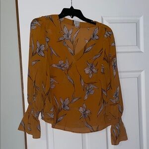a new day Golden Floral Blouse